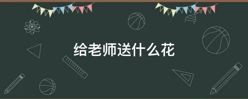给老师送什么花