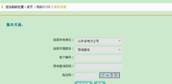 95598电费网上查询密码是多少