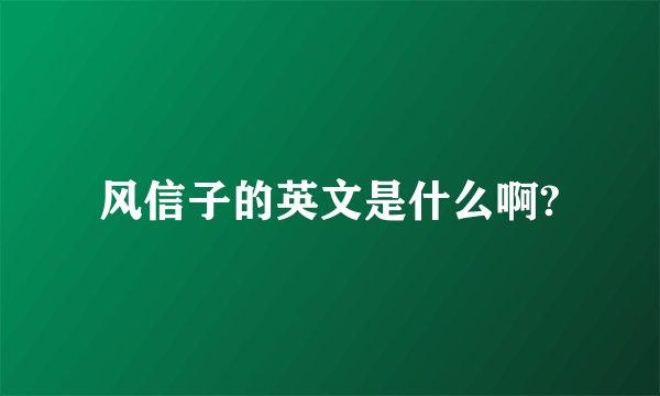 风信子的英文是什么啊?