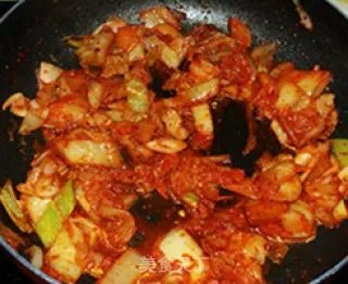 辣白菜炒五花肉