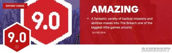 《突破(Into the Breach)》IGN 9.0分:比大作更让人全神贯注