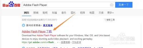 Adobe Flash Player 官方下载方法