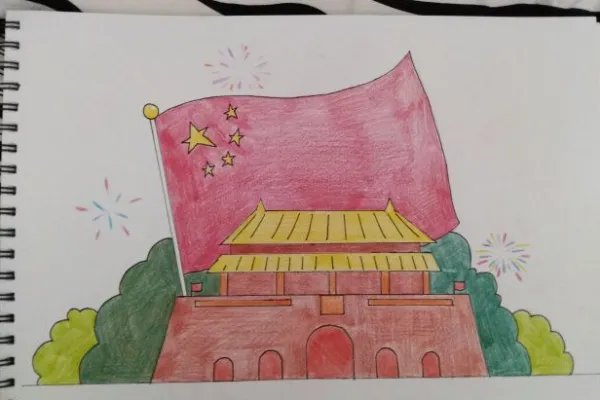 天安门怎么画 小学生