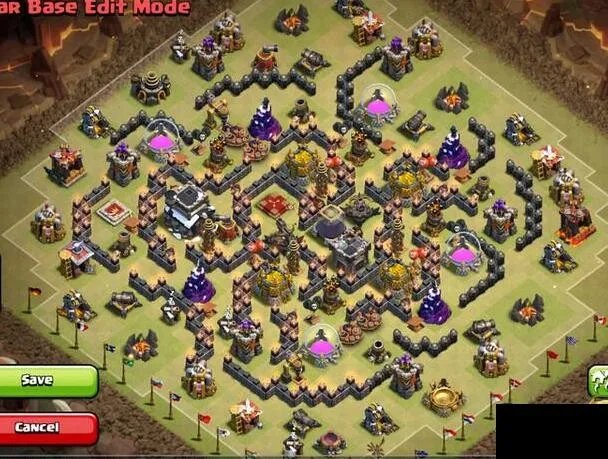 部落冲突九本最强阵型