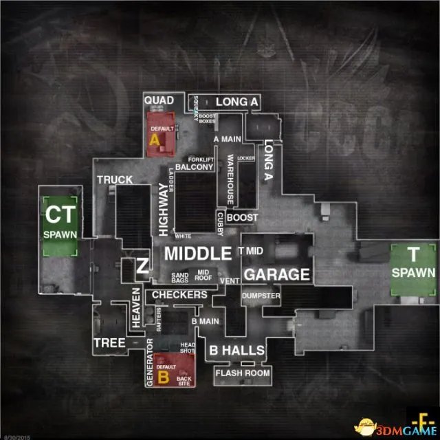 CSGO全地图中英文名字报点位地图地形详情一览
