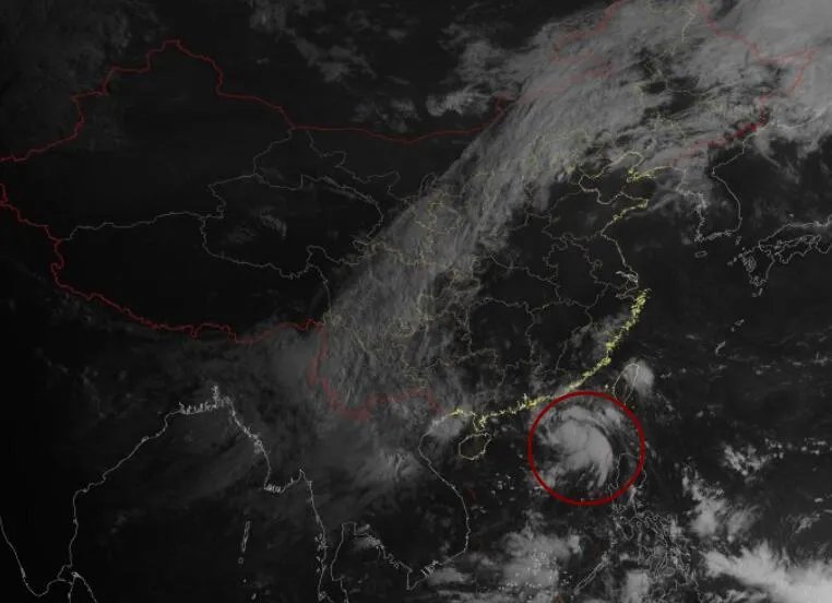 2020年7号台风路径实时发布系统云图  今日“海高斯”卫星云图实时追踪