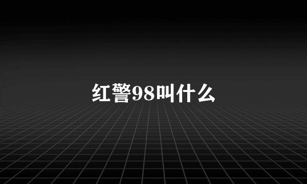 红警98叫什么
