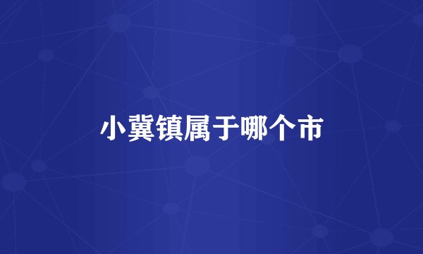 小冀镇属于哪个市