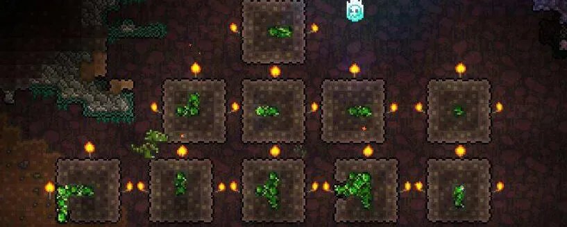 泰拉瑞亚叶绿矿怎么挖