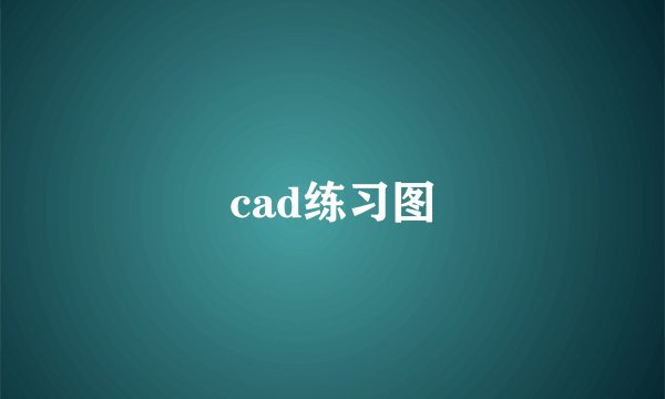 cad练习图