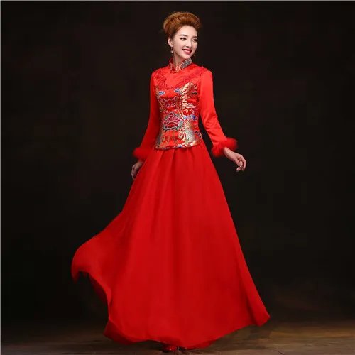 旗袍礼服新娘图片欣赏 新娘旗袍礼服的搭配技巧