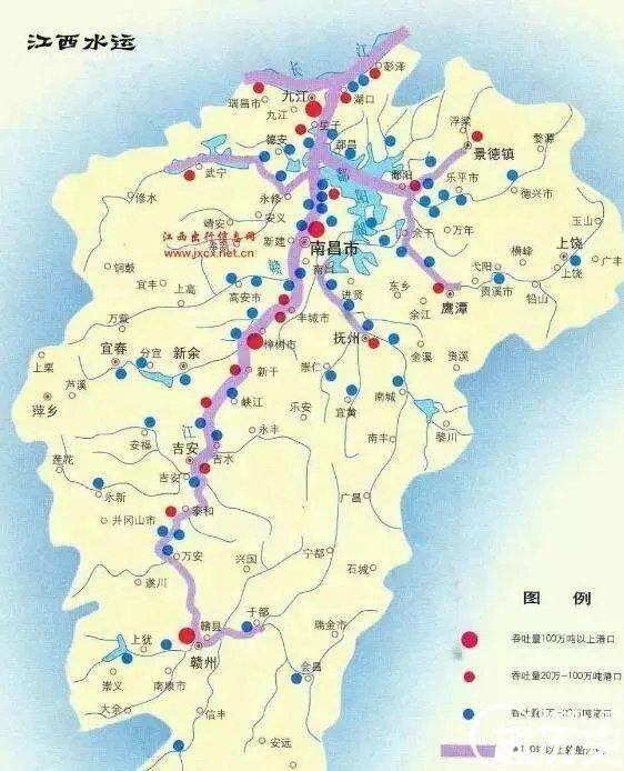 实际上江西省大部分区域是在长江的南侧，那为什么叫做江西？