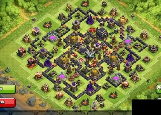 部落冲突九本最强阵型