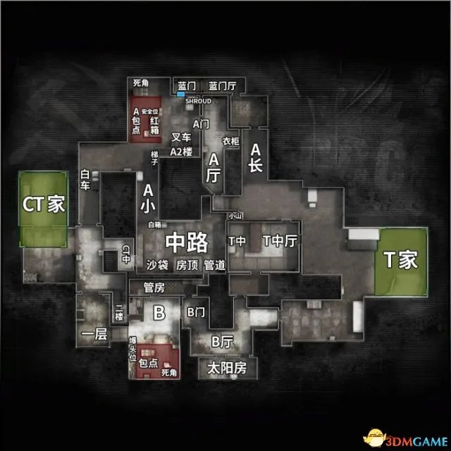 CSGO全地图中英文名字报点位地图地形详情一览