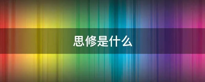 思修是什么