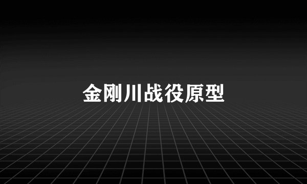 金刚川战役原型