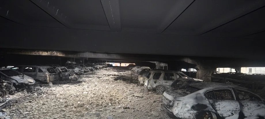 英立体停车场发生火灾造成怎样的损失?