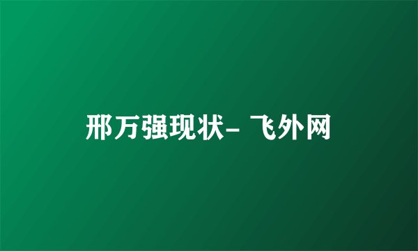 邢万强现状- 飞外网