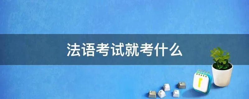 法语考试就考什么