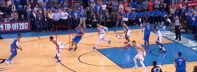 从雷霆对尼克斯的比赛来看，雷霆三巨头打出什么样的配合是最有效率的？