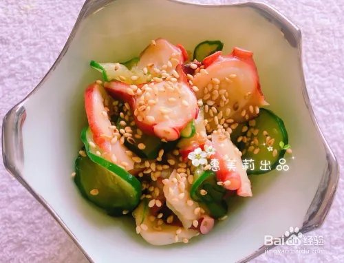 惠美莉私房菜日本料理之章鱼足黄瓜清爽低卡沙拉