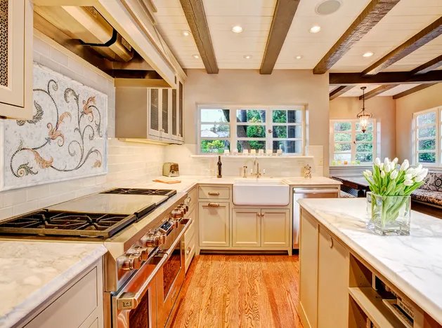 【欧式厨房装修效果图】欧式厨房橱柜效果图大全