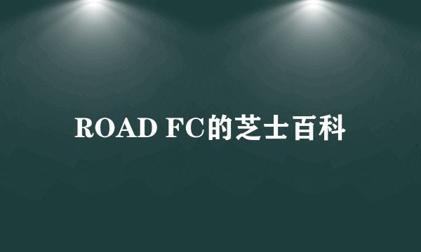 ROAD FC的芝士百科