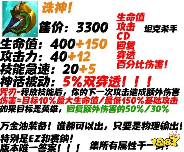 英雄联盟神话装备大全 最详细神话装备介绍