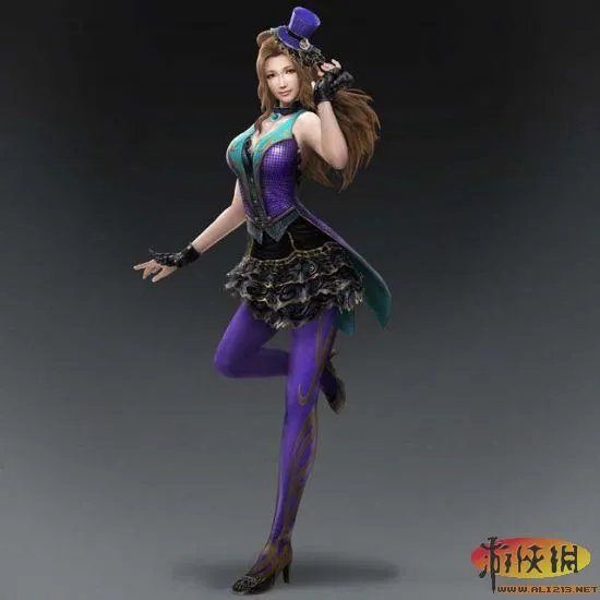 《真三国无双7》邪恶DLC服装 貂蝉制服祝融火辣