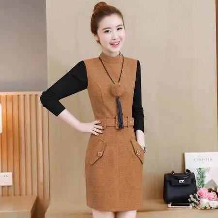 秋冬女生连衣裙该怎么穿好看?