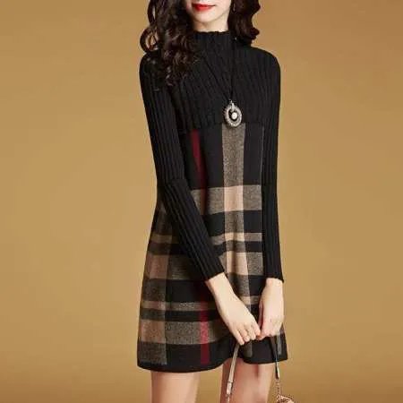 秋冬女生连衣裙该怎么穿好看?