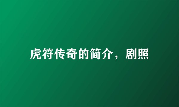 虎符传奇的简介，剧照