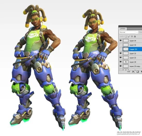 网友自制性转版《守望先锋》 女版半藏魅气十足