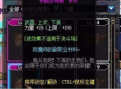 dnf65力量卡片叫什么