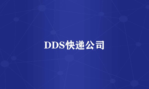 DDS快递公司