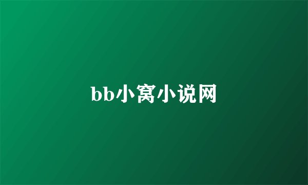 bb小窝小说网
