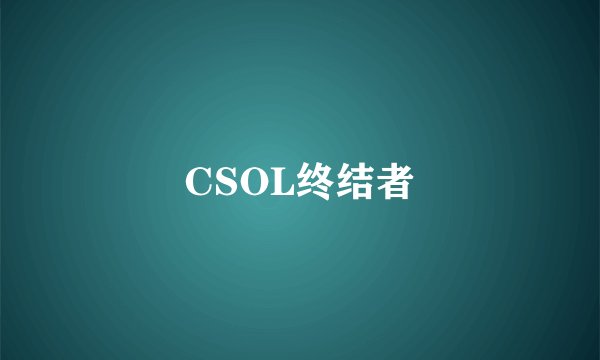 CSOL终结者