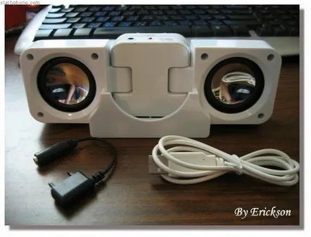 索爱手机音响底座 随时变形便于携带