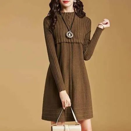 秋冬女生连衣裙该怎么穿好看?