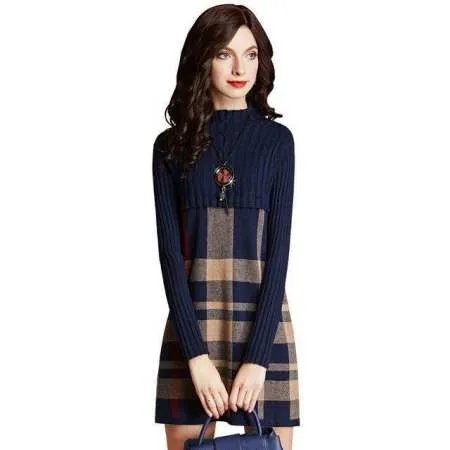 秋冬女生连衣裙该怎么穿好看?