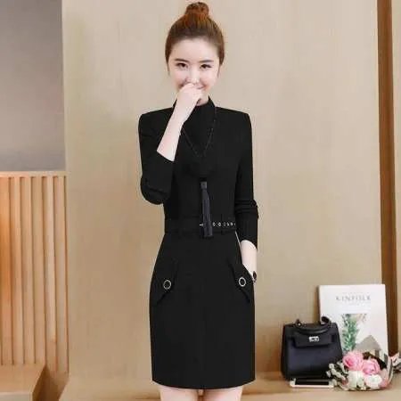 秋冬女生连衣裙该怎么穿好看?