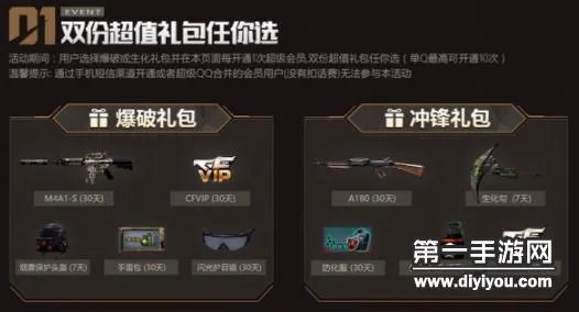 CFQQ会员福利开通超级会员领取冲锋礼包