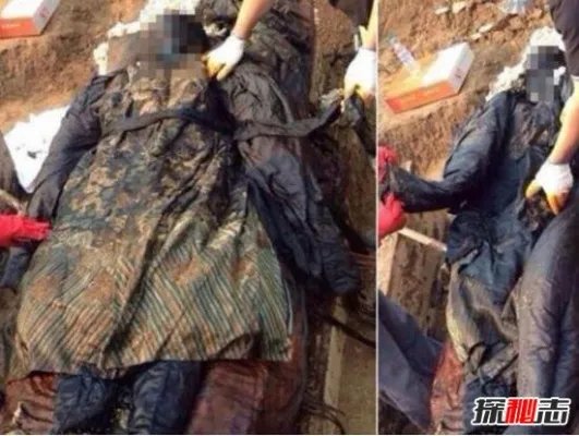神秘的河南清朝干尸,项城挖出身着清朝官服干尸/五官清晰