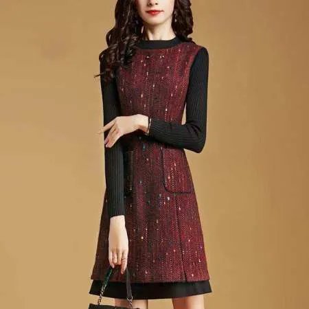 秋冬女生连衣裙该怎么穿好看?