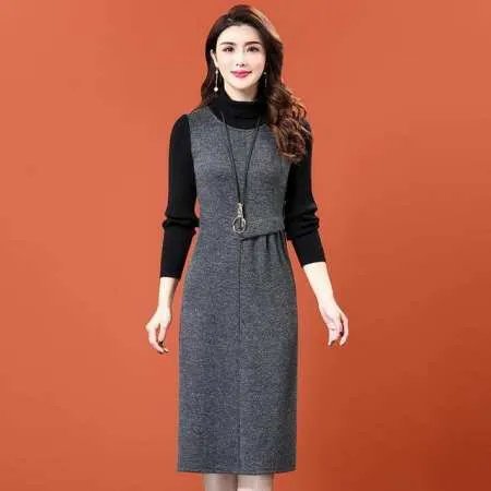 秋冬女生连衣裙该怎么穿好看?