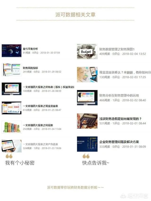 求财务报表分析？