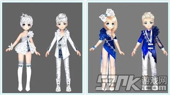 炫舞q版本形象情侣装搭配 q版本形象情侣装