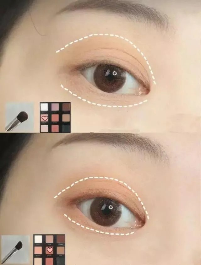 眼妆新手初学化妆教程?