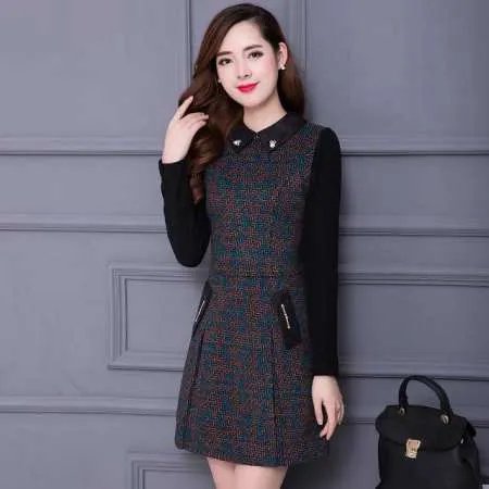 秋冬女生连衣裙该怎么穿好看?