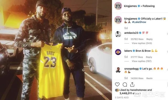 浓眉新赛季将不准穿23号球衣!NBA金主赞助商发力,詹姆斯收回让号承诺,你怎么看?